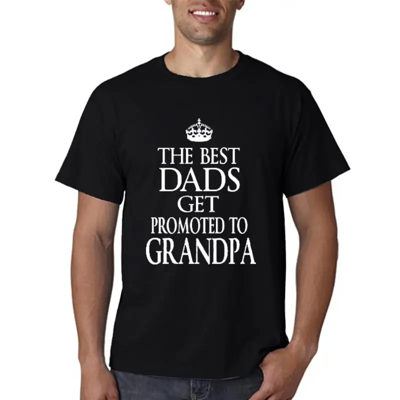 

outhentic Men's T Shirt Brond The Best Dods Moms Get Promoted To Grondpo Grondmo Sunlight T-Shirt Men Tshirts Big Size