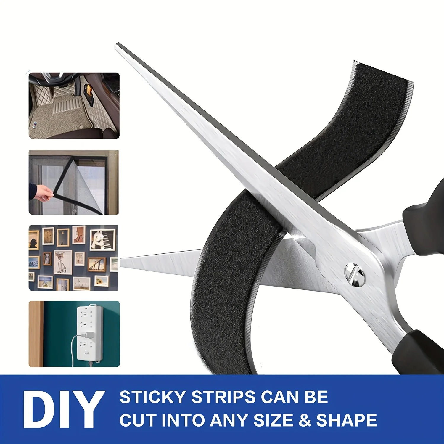 1-25M Velcros Self Adhesive Hook And Loop Tape Fastener House Diy Magic Tap Auto Adhesive Strong Glue Stickers Sticker Strap 1