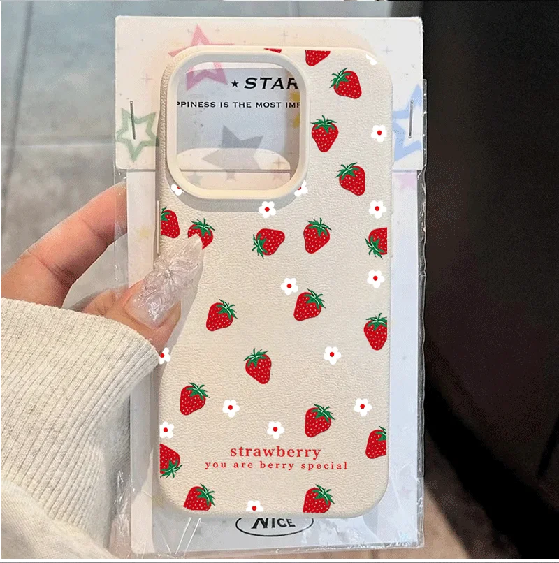 Charming Strawberry Flower Phone Case Cover
