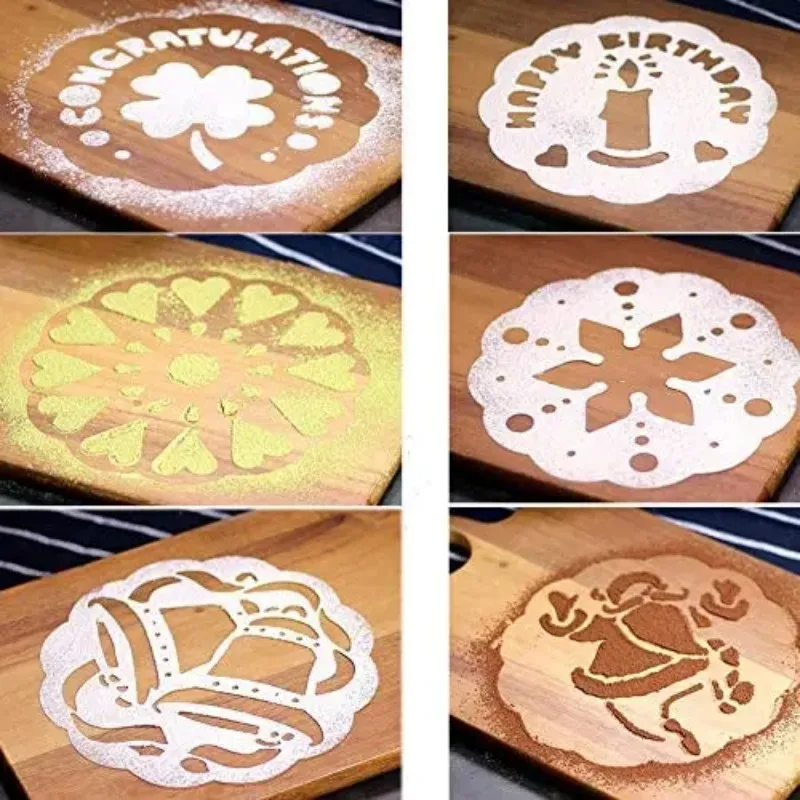 Coffee Decorating Stencils - قوالب قهوة دانتيل لتز...