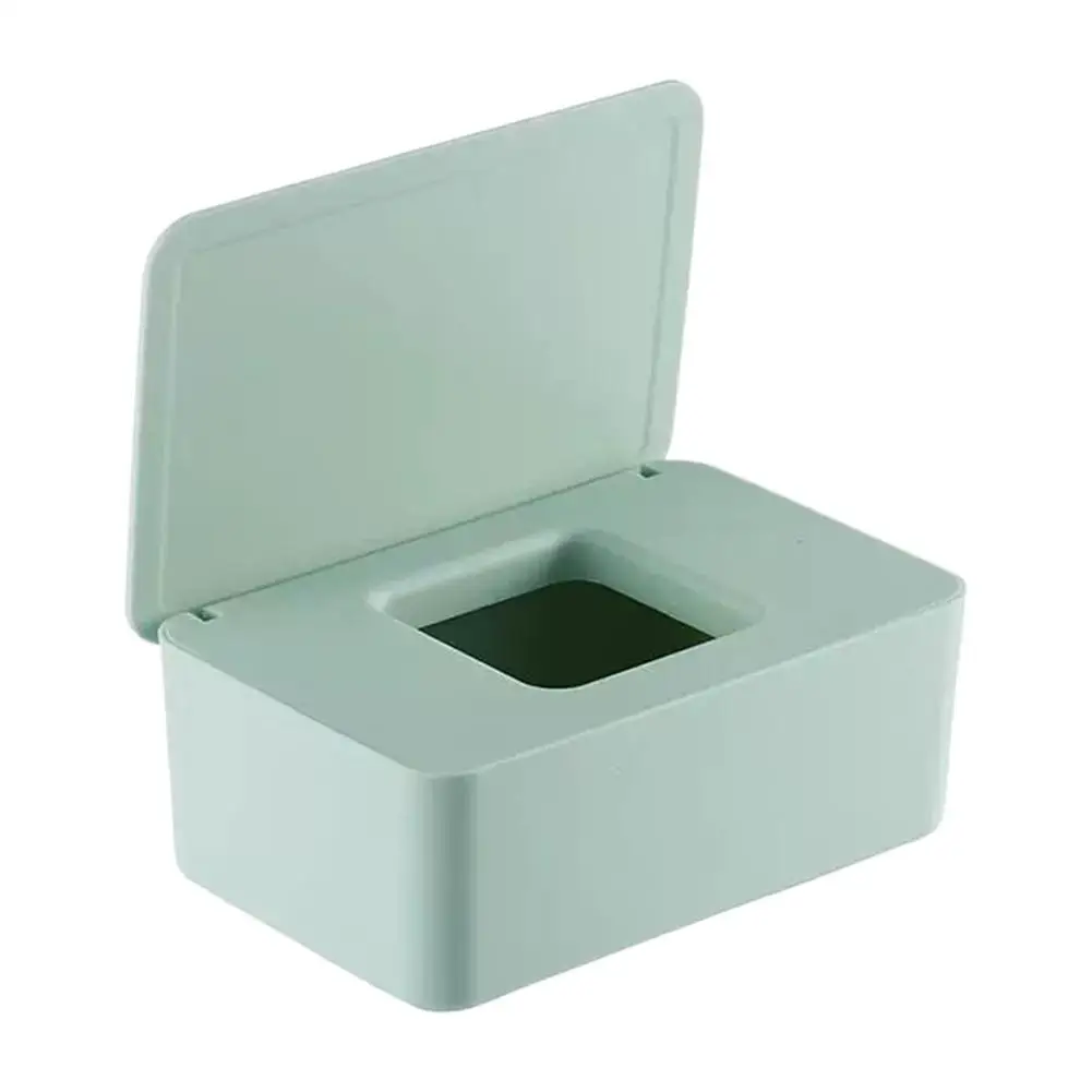 Neue Nass Tissue Box Staubdicht Tücher Spender Tragbare Tissue Box Lagerung Box Mit Deckel Für Auto Home Office Desktop-Organizer F3z0 – Detail 7
