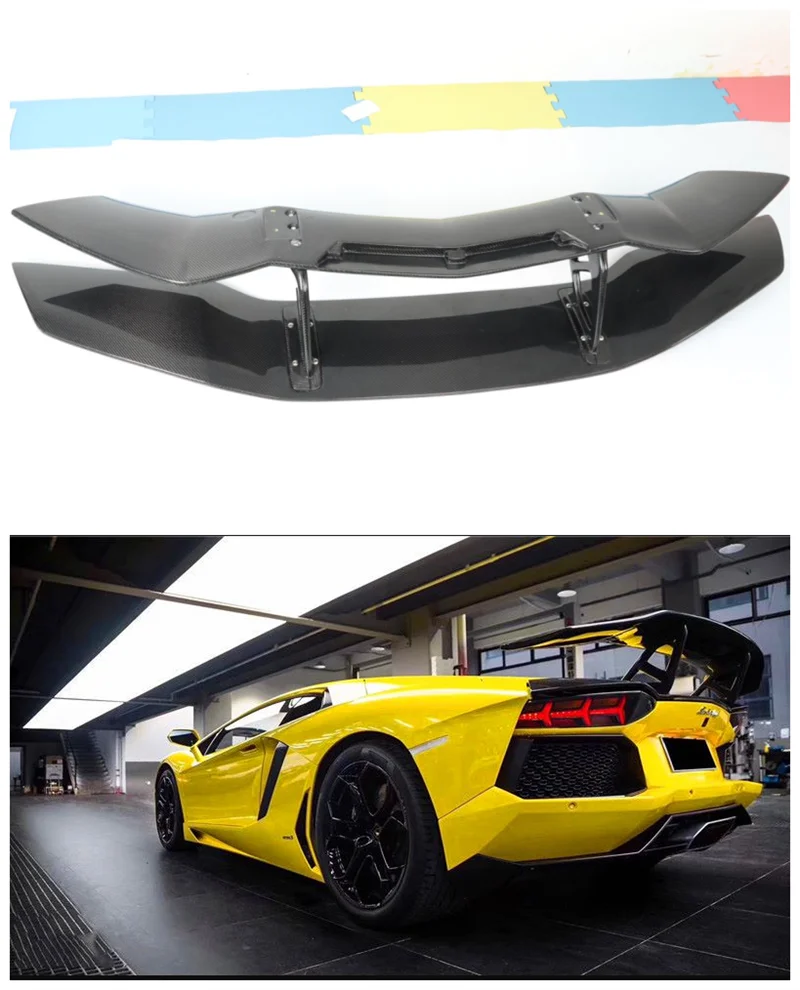 

High Quality Real Carbon Fiber Spoiler For Lamborghini Aventador LP700 LP720 LP750 DMC Style Wing Lip Spoilers