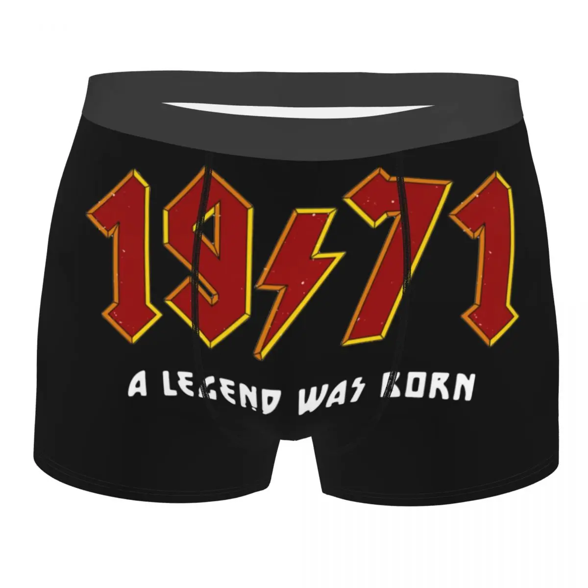 

Humor Boxer Shorts Panties Men's Retro Rock 1971 Underwear 50th Birthday 50 Years Old Born in 1971 Soft Underpants for Homme