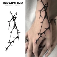 Long thorns Temporary Tattoo,Lasts To 15 Days New Technology Magic Waterproof Semi Permanent Sticker. 1