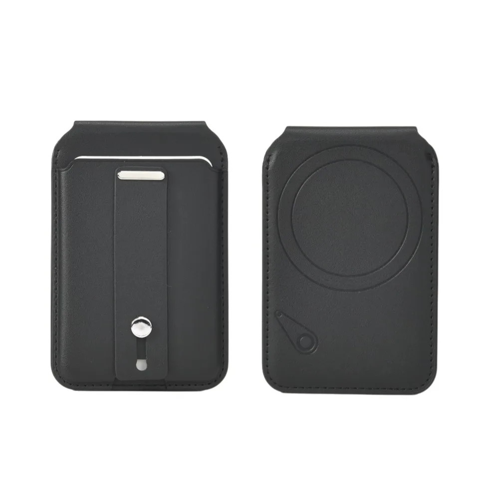 Premium Magnetic Leather Wallet with Anti-Lost Tracking and Kickstand Functionality