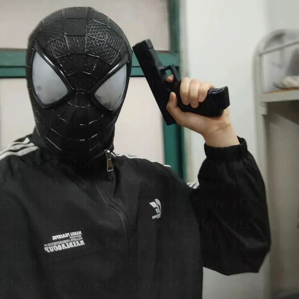 【新品未使用】スパイダーマン マスク ブラック（ヴェノム） TAMS 2 アメイジング・スパイダーマン3 ヴェノムマスク フェイス