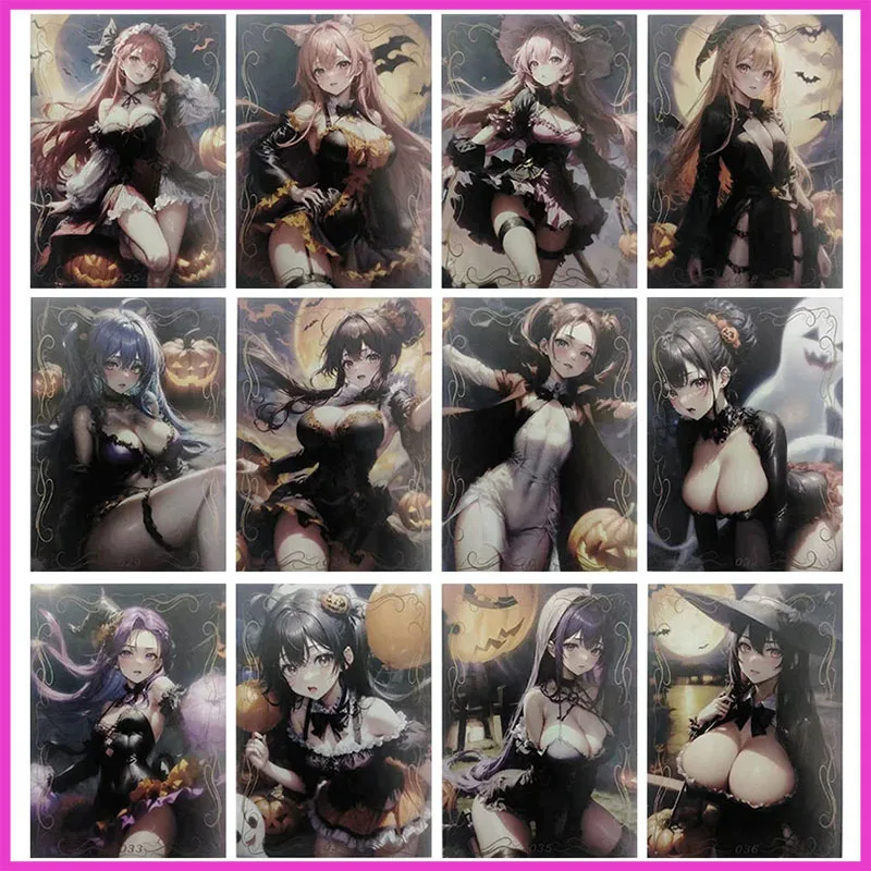 

Anime Goddess Story Rare Refractive Flash Cards Keqing Yelan Jean Hu Tao Nahida Toys for boys Collectible Cards Birthday Gifts