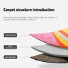 Simple Gradient Style Round Rugs Rustic Art Fresh Fashion Decorative Carpets for Living Room Bedroom Lounge Checkroom Mats 5