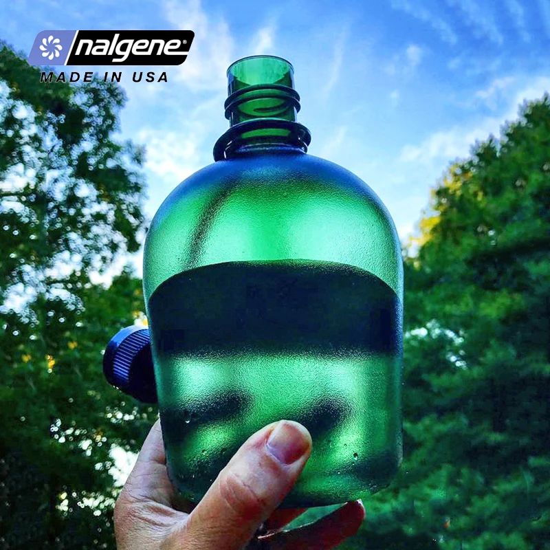 Nalgene-Sports Water Bottle, Leakproof, Outdoor, Camping, Hiking, Tritan Healthy Materials, Drinking Bottle, 1000ml