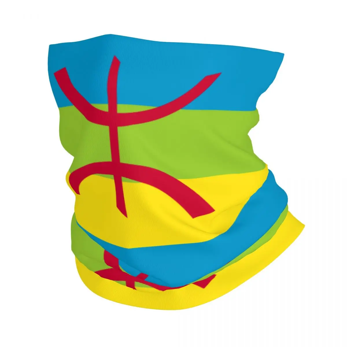 

Бандана Amazigh Berber с флагом, Шейная гетра для лыжного спорта, охоты, мужской и женский шарф, обогреватель с логотипом Kabyle Tifinagh
