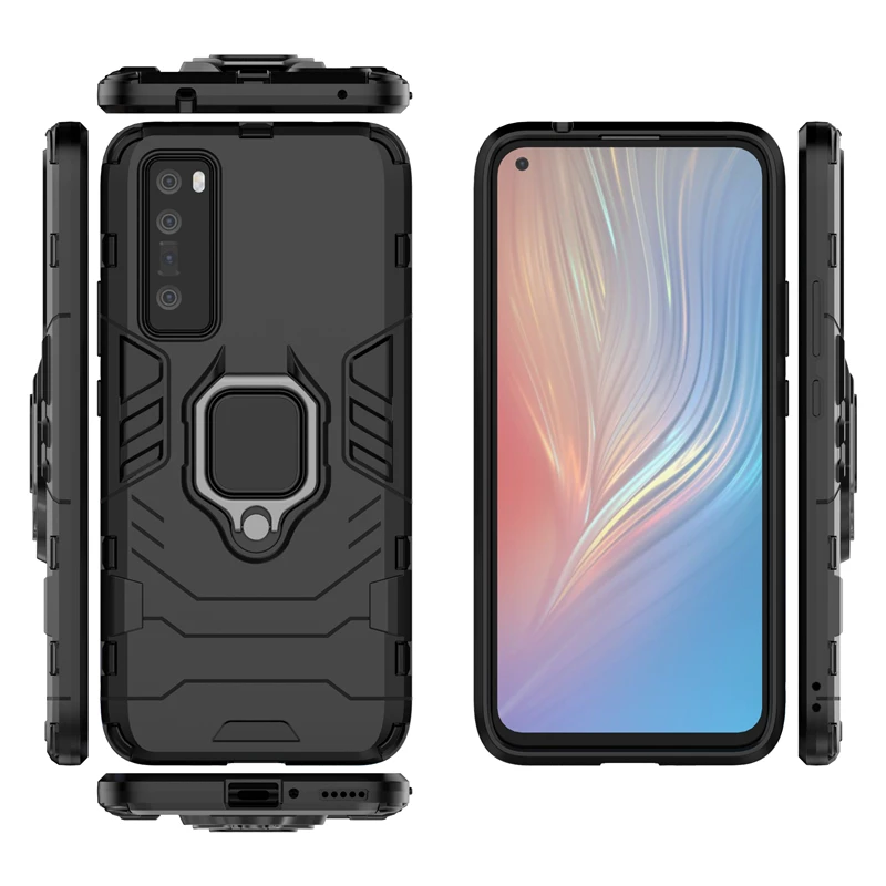 For Huawei Nova 5G Case Armor Magnetic Suction Stand Full Cover