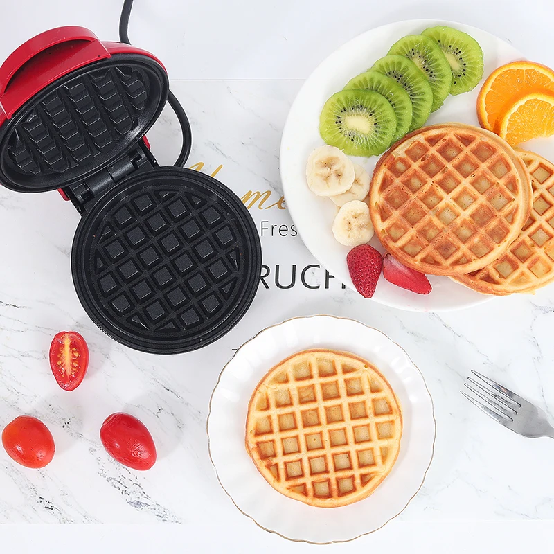 Kitchen Cooking Machine Electric Mini Waffles Maker Appliance for Kids  Breakfast Dessert Pot Utensils Small Fried Eggs Household