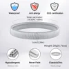 Classic Fashion Pop Punk Men's Spring Elastic Stainless Steel Bracelet Arm Ring Sleeve Hoop Jewelry Gift For Dad Valentine's Day 5