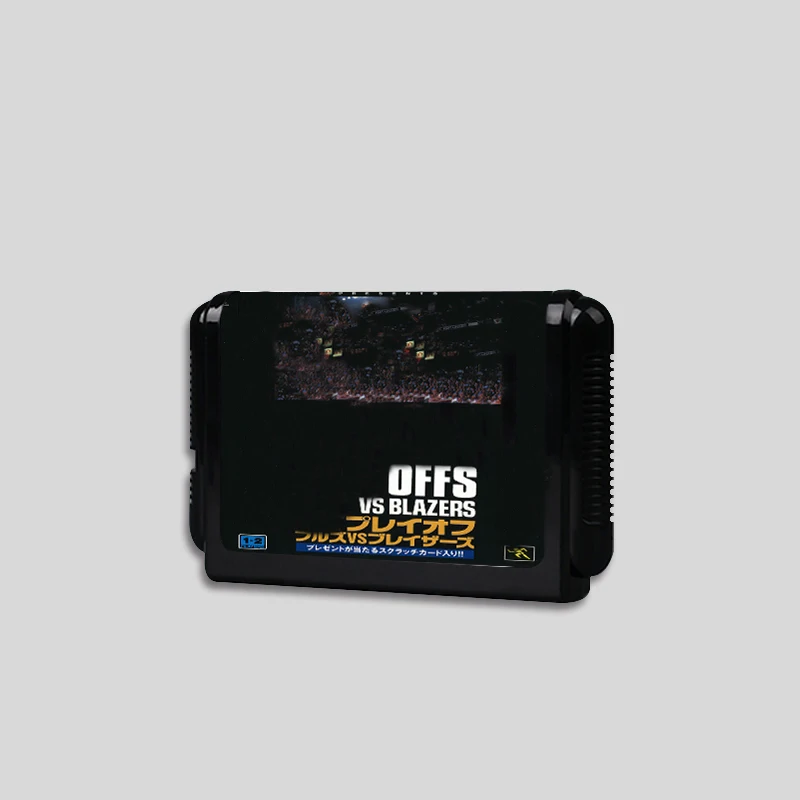 thumbnail image 1 of Bullsversus Blazersed and the NbaPlayoffs - Caja de cartucho de juego MD japonesa para consolas Sega Genesis de 16 bits, 1 of 4