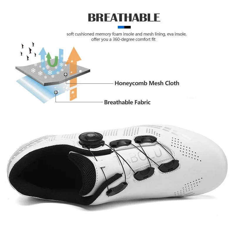 Professional Cycling MTB Shoes Men Route Cleats Road Bike Speed Flat Sneaker Women Racing Bicycle Mountain Spd Biking Footwear 4