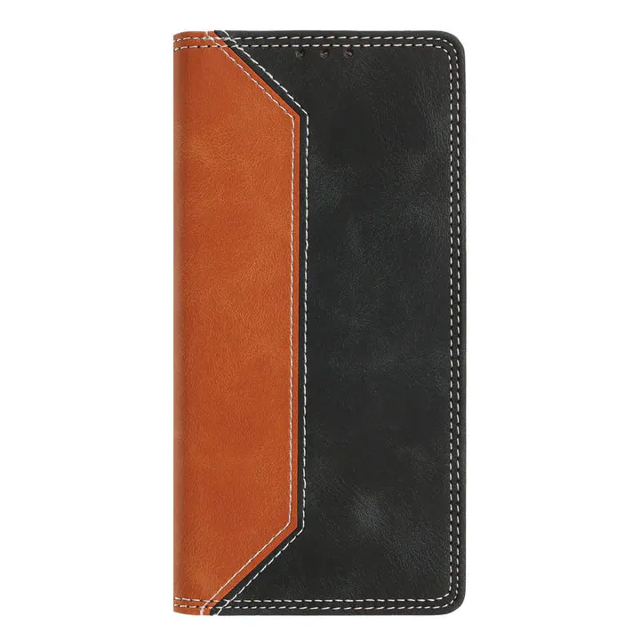 Elegant Magnetic Flip Case with RFID Protection and Leather Finish