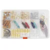 150pcs/box Mix Natural Crystal Gravel Spring Ring Hair Braid Dreadlocks Beads Clips Hair Decoration Accessories 2