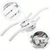  Lustre LED à 3 bras 21W 5500K avec design ondulé, plafonnier moderne pour salon, chambre à coucher, cuisine, couloir 5 Lustre LED à 3 bras 21W 5500K avec design ondulé, plafonnier moderne pour salon, chambre à coucher, cuisine, couloir 5