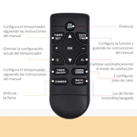 Настенный электрический камин Homcom Homcom с имитацией пламени, пульт дистанционного управления 900 Вт/1800 Вт — изображение 4