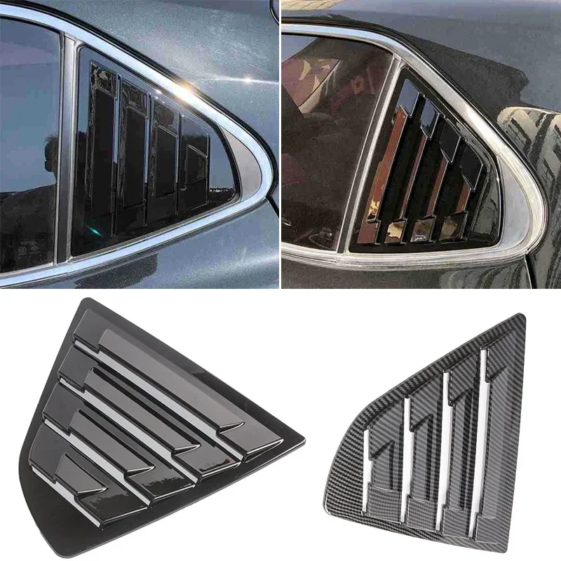

Carbon Fiber Car Rear Window Shutter Cover Trim Window Louver Side Vent ABS Trim For Toyota Camry Auto Accessories 2018-2021