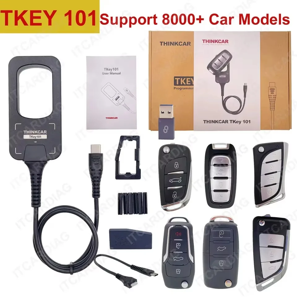 THINKCAR TKEY101 TKEY 101 con Chip Super-Modulo, Programmatore Chiavi Auto, Strumento di Abbinamento Immobilizer, Nessun Canone Annuale, Aggiornamenti Gratuiti a Vita - Image 3