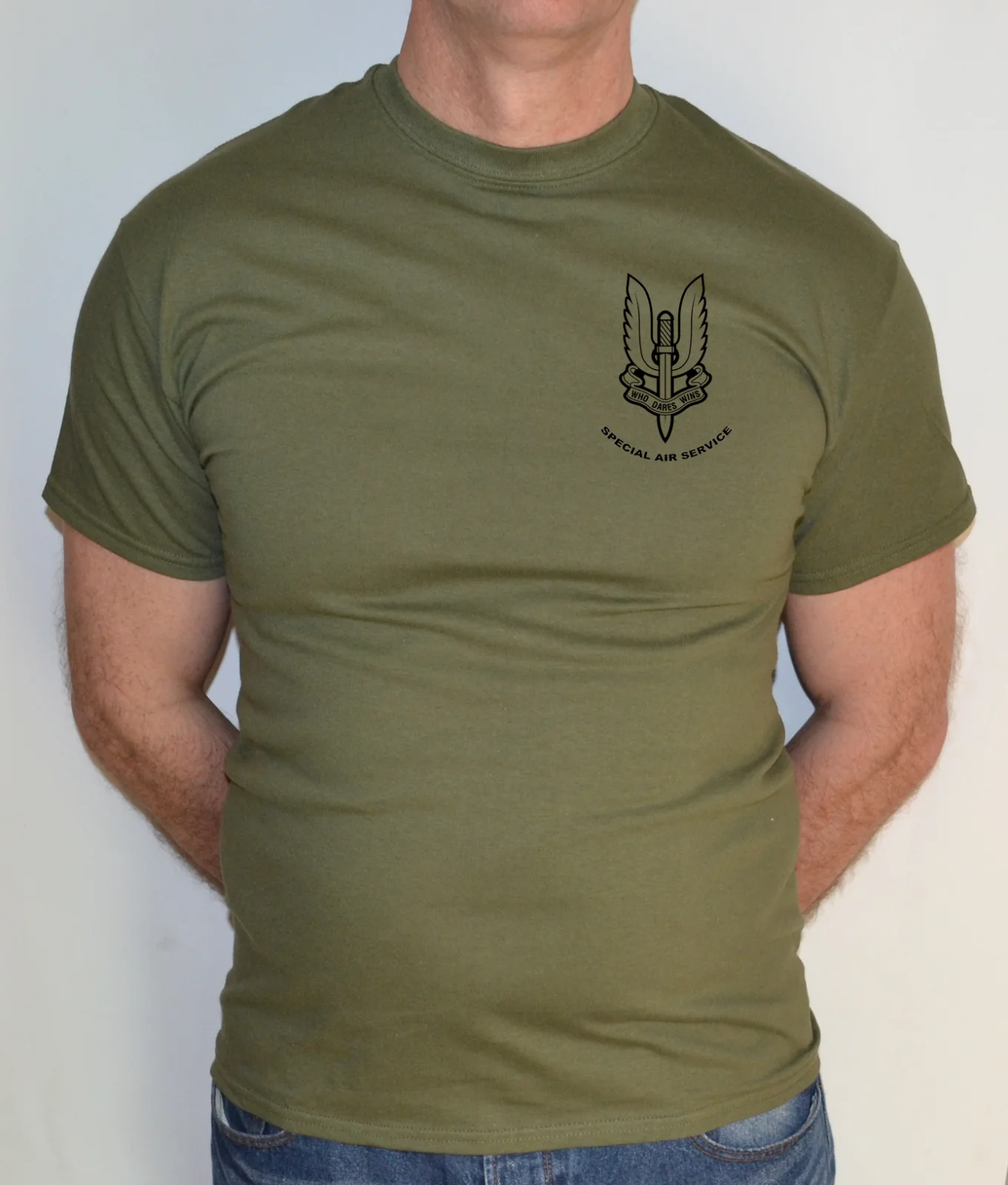 

SAS UK British Special Forces Airsoft Combat Men T-Shirt Men's 100% Cotton Casual TShirts Loose Top Size S-3XL