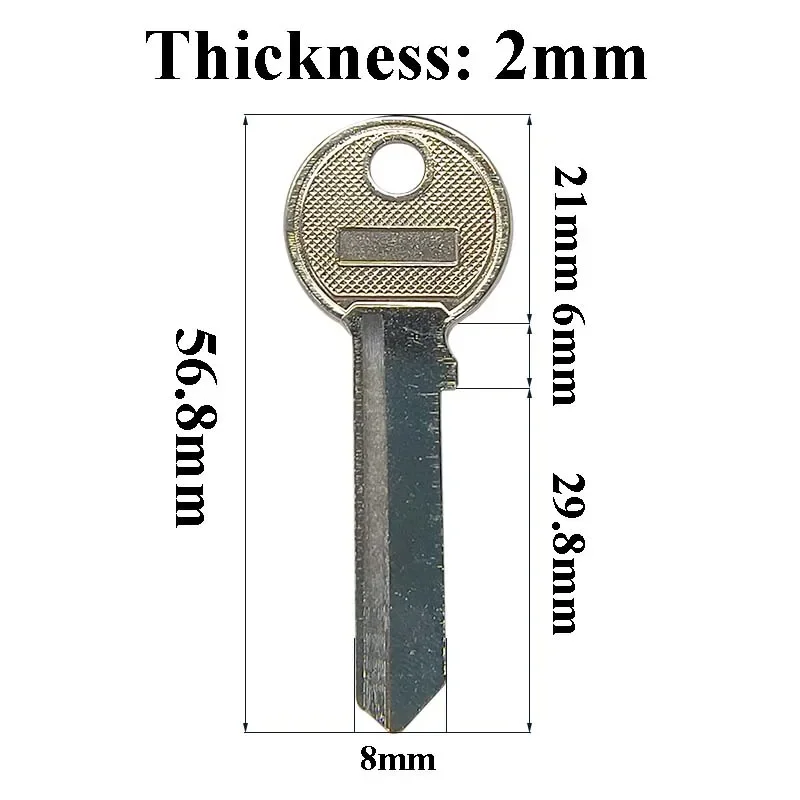 TRI-11D Hi-Rel Iron Blank Keys Locksmith Tool 5-100 Pcs for Lock Box Door House Home Vertical Empty