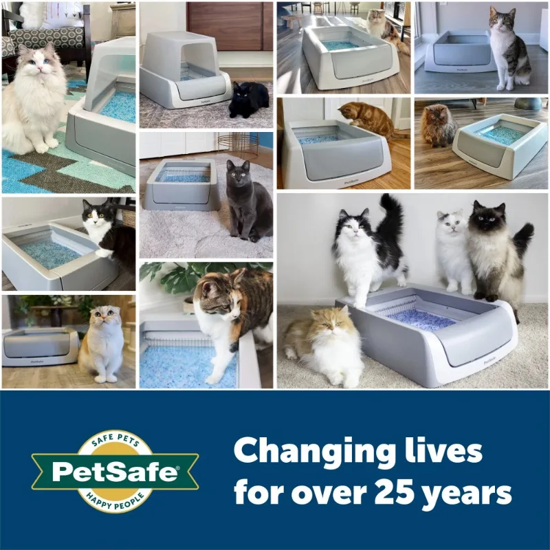 Complete Self-Cleaning Litter Box - No Scooping Required - Unbeatable Odor Control
