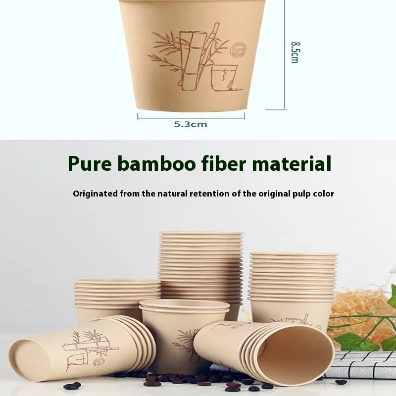 Description Picture 3 of item100% Biodegradable 50 Pcs Disposable Soup Bowls Paper Bowls for Hot Soups Appetizers Household Food Containers Kitchen Storage