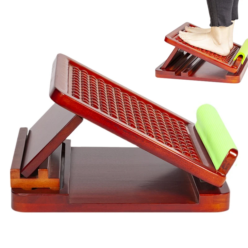 

Доска для растяжки лодыжки ног, деревянная доска для подошвенного пятки, тендинита, растяжки мышц ног, тренажер для фитнеса