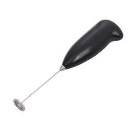 Compact Electric Milk Frother and Handheld Whisk Tool (Black)