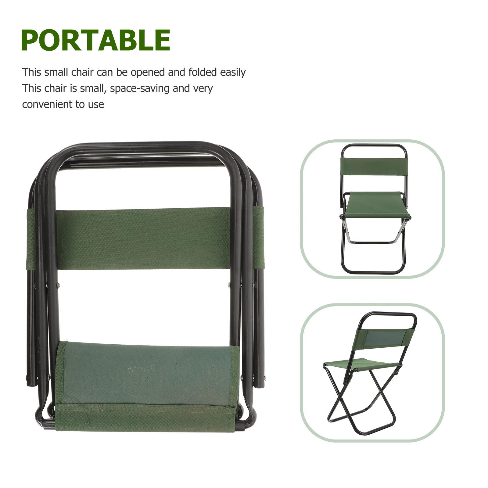 Train Sketching Beach Chair (green) Recliner Compact Camping Folding Outdoor Chairs Cloth Lawn Table