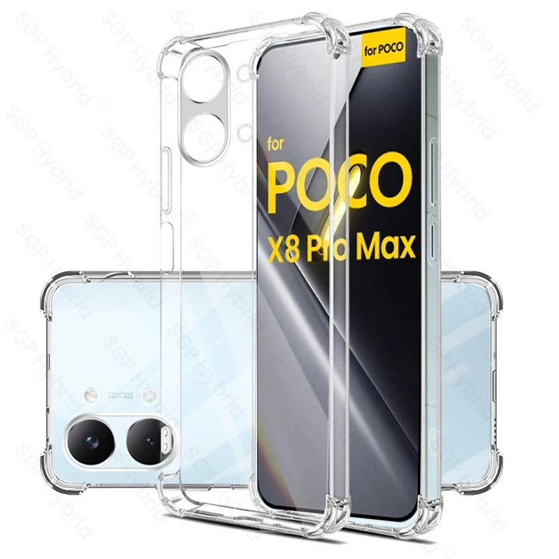 Crystal Clear Anti-Yellow Silicone Shockproof Case
