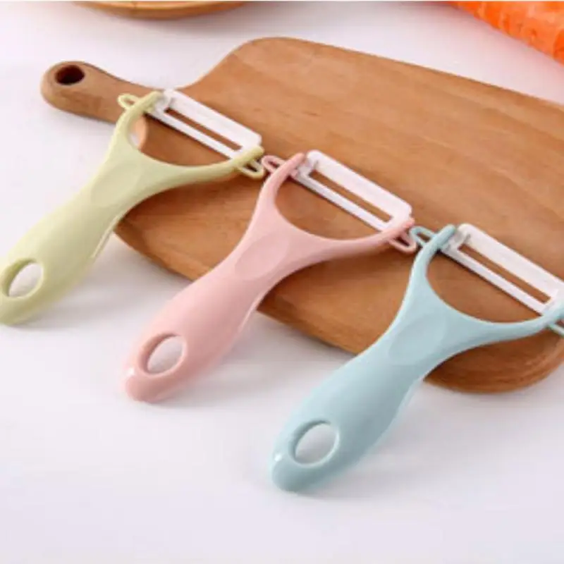 

1pcs Ceramic Fruit Vegetable Peeler Portable Multi-function Apple Potato Salad Planer Household Safe Chopper Kitchen Accessories