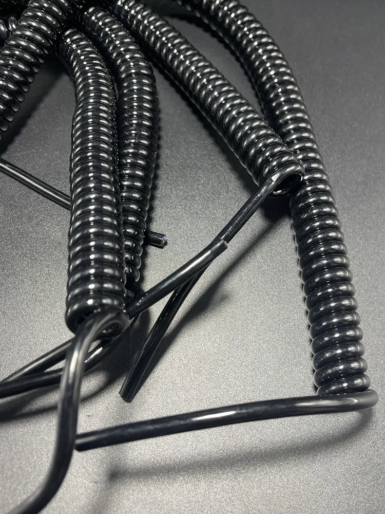 Cavo A Spirale Telescopico 13AWG 2,5mm² – Prolunga Estrattibile In Nero Per Alimentazione (Lunghezze Su Misura)