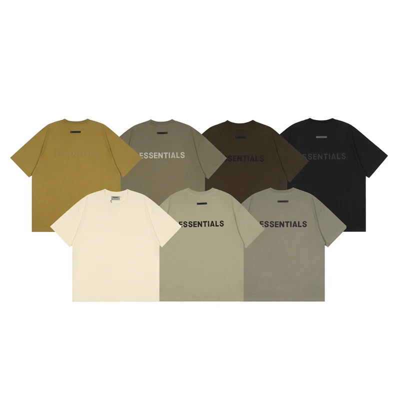 

Summer T-shirts Best Quality 1:1 Rubber Letter Print Short Sleeve Cotton T-shirt Men Women Hip hip Streetwear Loose Top Tees