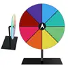 Spin Prize Wheel 8 Slots Heavy Duty Editable Spin Wheel Color Roulette Wheel Stand Included Tabletop Prize Wheel for  child toys 5