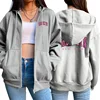 2025 New Trend Women's Long Sleeved Jackets High Quality Brooklyn Printed Zipper Hoodies Autumn Ladies Urban Casual Fashion Tops 5