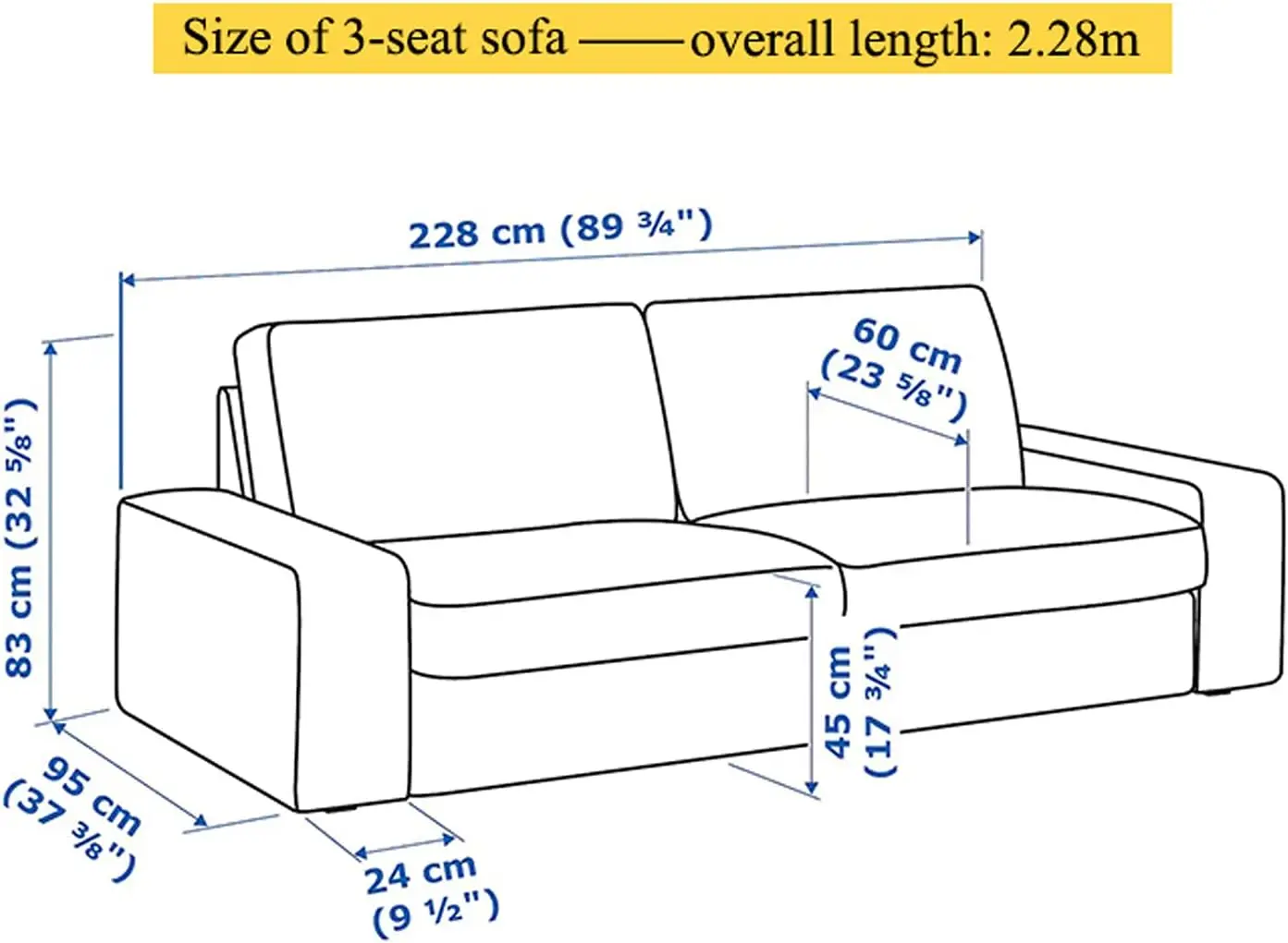 CRIUSJA velvet fabric Anti cat scratch Couch Covers for  Kivik loveseat（190cm）,3 Seat Sofa(228cm) , velvet corduroyCouch Covers 5
