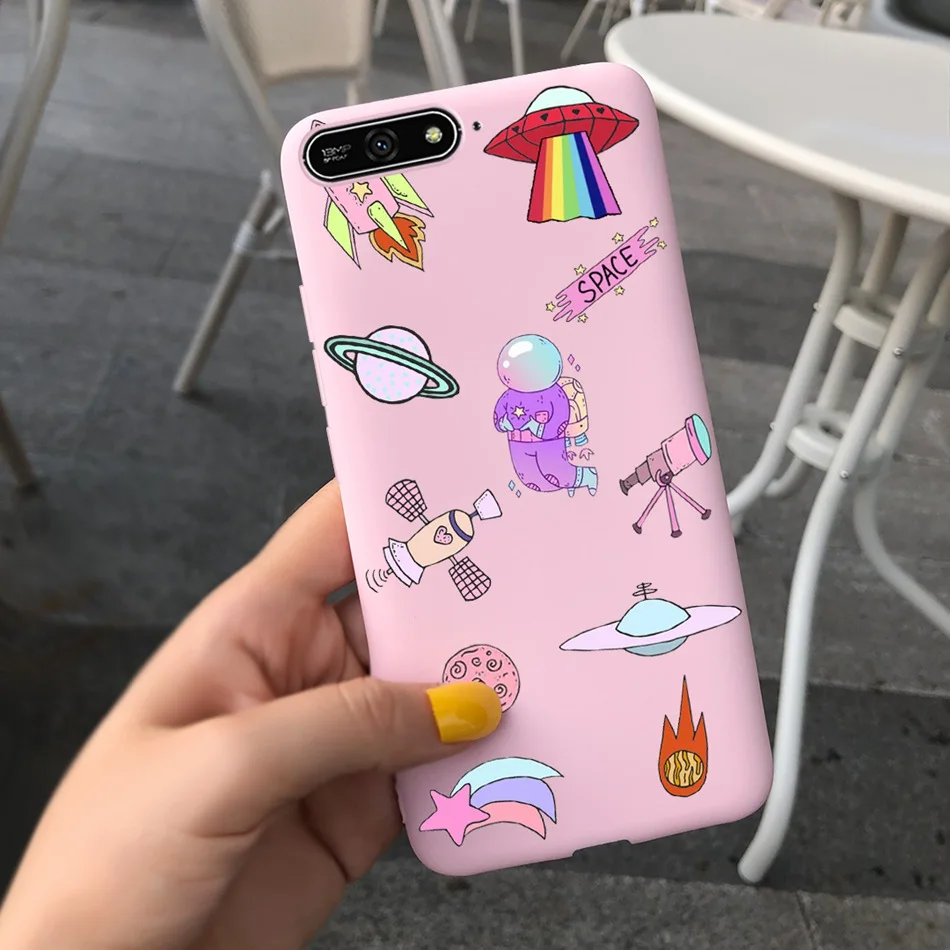 Lovely Printed Soft Silicone Phone Case - 5.7 Inch Back Cover