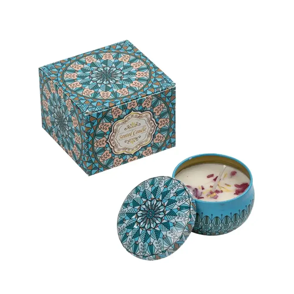 Vintage Scented Soy Wax Candle in Decorative Jar - Floral Fragrance for Weddings and Home Décor