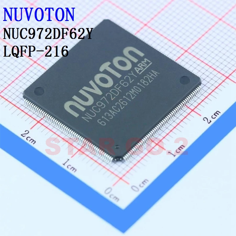 

2PCSx NUC972DF62Y LQFP-216 NUVOTON Microcontroller