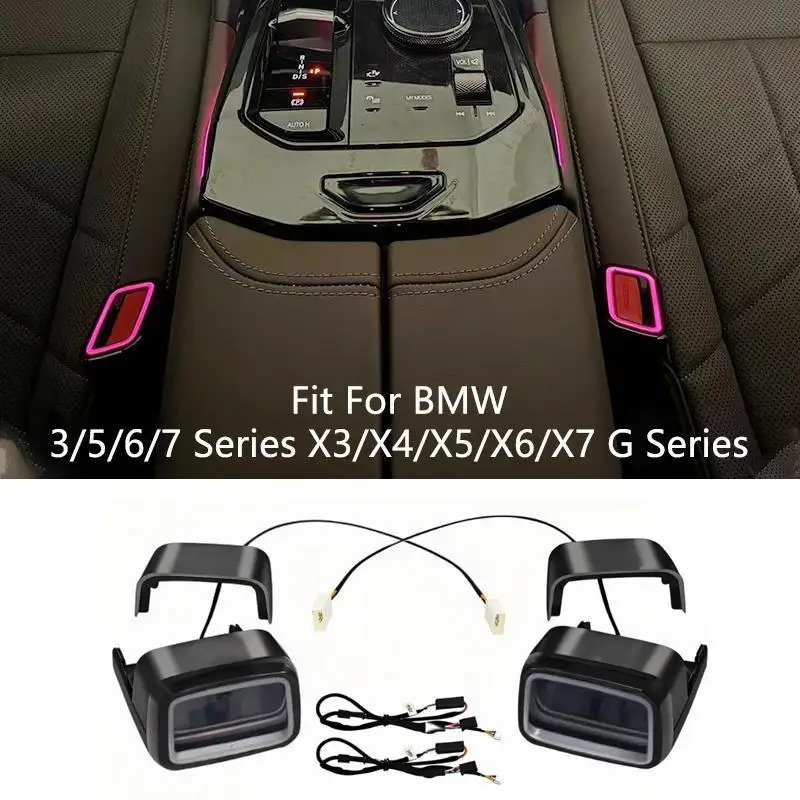 For BMW 2 3 5 6 7 Series X3 X4 X5 X6 X7 i3 i4 ix3 LED Seat Belt Buckle Sync Ambient Light Safety Buckle Decoration 1