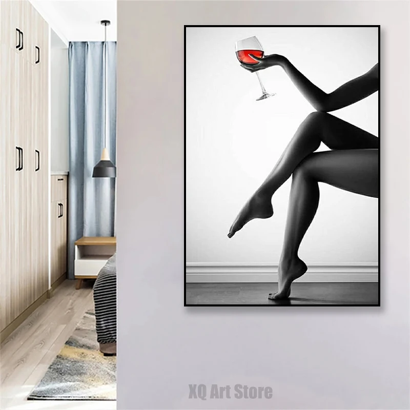 Woman Leg Poster Canvas Prints Wall Art Paintings HD Pictures for Living Room Home Office Decor Frameless