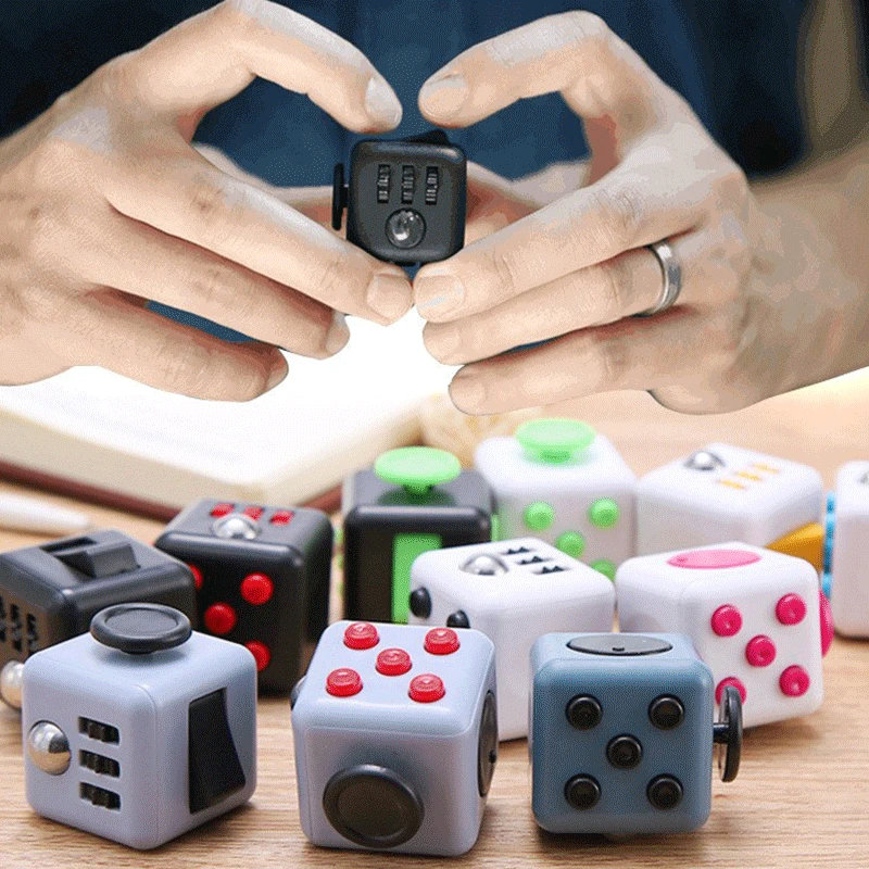 Fidget toys Decompression Dice for Autism Adhd Anxiety Relieve Adult Kids Stress Cube Toys Fingertip Press