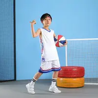 Maillot de basket-ball pour enfants, uniforme d'entraînement à séchage rapide, chemises, Kit de vêtements de Sport pour enfants, survêtement pour garçons et filles, vêtements de Sport 3