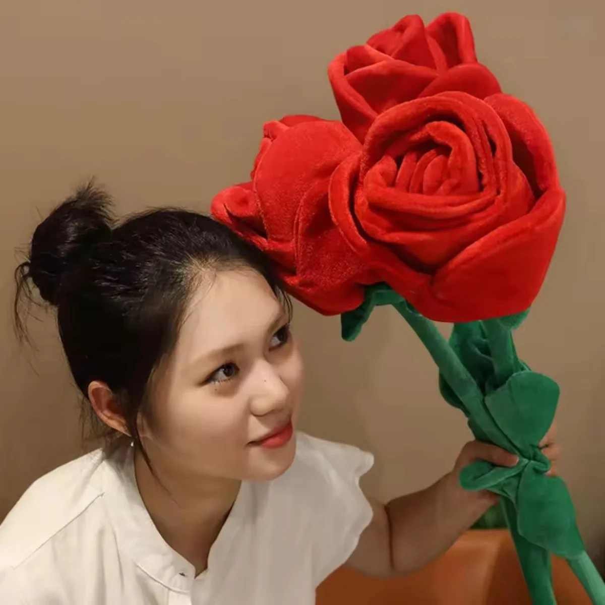 Plush Artificial Rose Bouquet 85cm Large Home Decoration Valentine's Day Mother's Day Gift