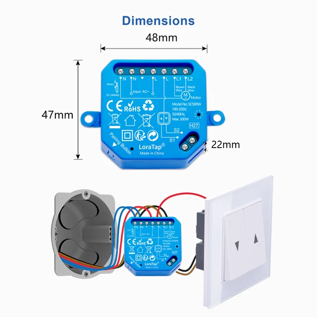 QCSMART-Módulo de interruptor de persiana enrollable para ventana, Control  remoto por aplicación Tuya Smart Life, Google Home, Alexa, automatización,  WiFi, ZigBee - AliExpress