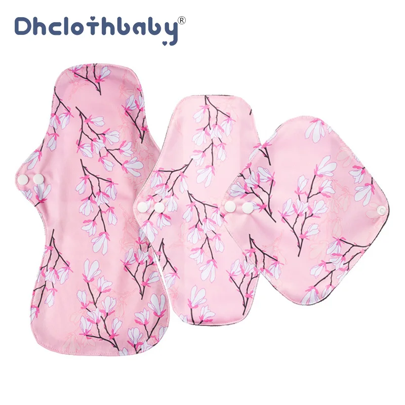 

3PC Different Period Pad Relief Care Cloth Menstrual Postpartum Panty Liner Menstruation Bamboo Reusable Sanitary Pads For Teens