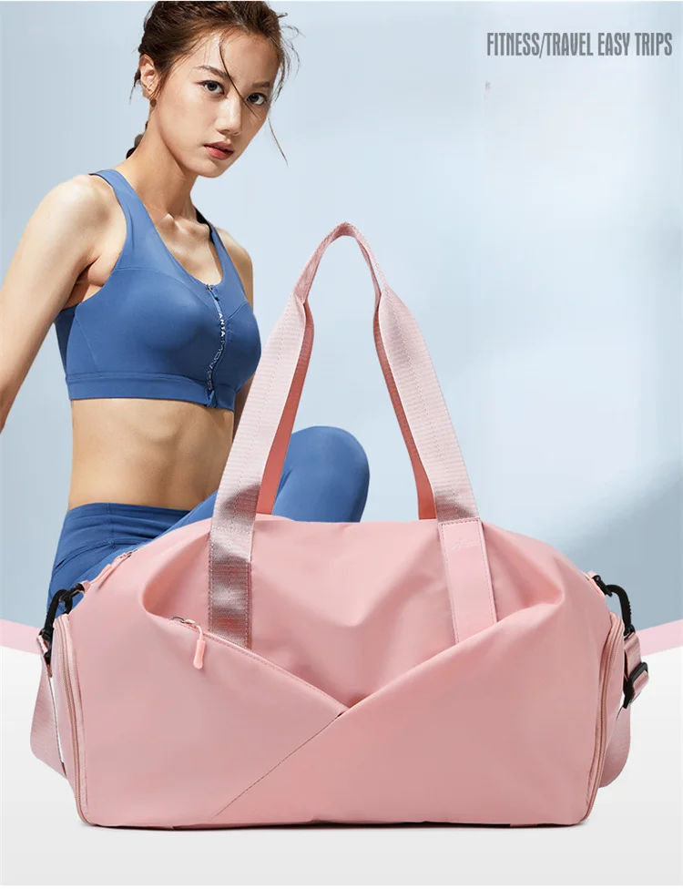 Reisetasche, Fitness-Gepäcktasche, leichte Aufbewahrungstasche für Damen, Handtasche mit großer Kapazität, tragbare Trolleytasche_voghion.com